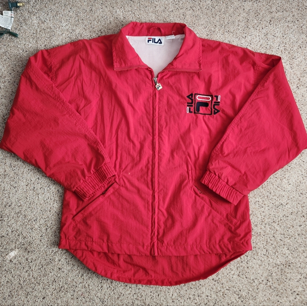 Fila Windbreaker Red Jacket